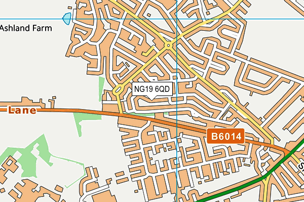 NG19 6QD map - OS VectorMap District (Ordnance Survey) NG19 6QD map - OS VectorMap District (Ordnance Survey)