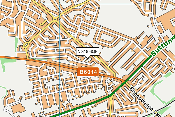 NG19 6QF map - OS VectorMap District (Ordnance Survey) NG19 6QF map - OS VectorMap District (Ordnance Survey)