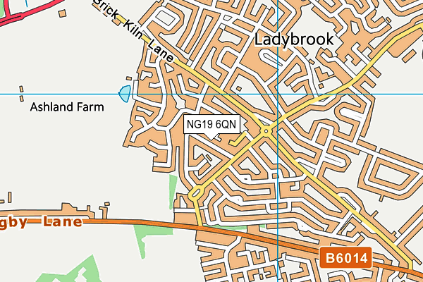 NG19 6QN map - OS VectorMap District (Ordnance Survey) NG19 6QN map - OS VectorMap District (Ordnance Survey)