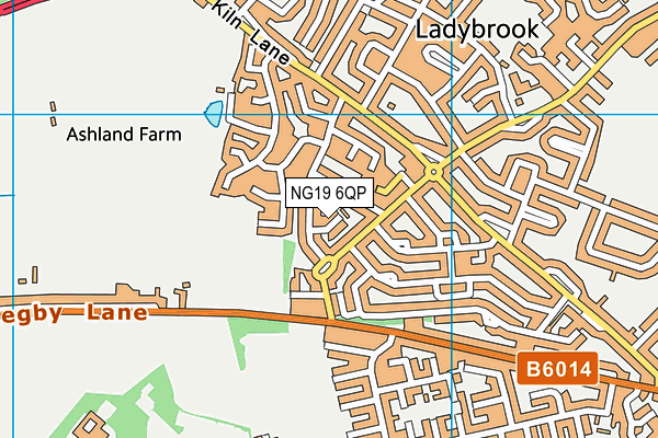 NG19 6QP map - OS VectorMap District (Ordnance Survey) NG19 6QP map - OS VectorMap District (Ordnance Survey)