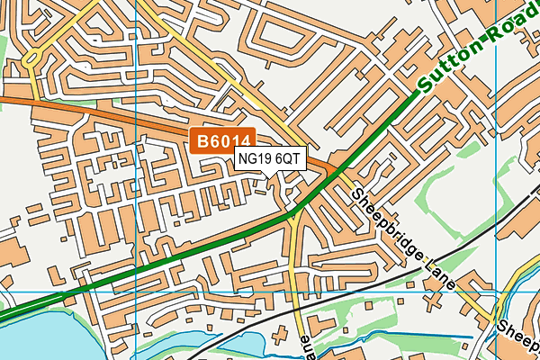 NG19 6QT map - OS VectorMap District (Ordnance Survey) NG19 6QT map - OS VectorMap District (Ordnance Survey)