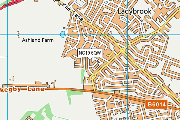 NG19 6QW map - OS VectorMap District (Ordnance Survey) NG19 6QW map - OS VectorMap District (Ordnance Survey)