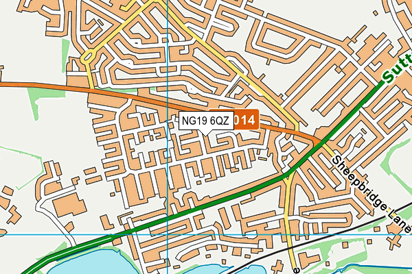 NG19 6QZ map - OS VectorMap District (Ordnance Survey) NG19 6QZ map - OS VectorMap District (Ordnance Survey)