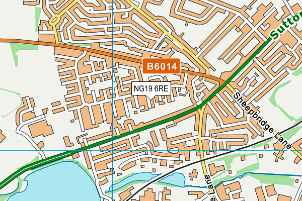 NG19 6RE map - OS VectorMap District (Ordnance Survey) NG19 6RE map - OS VectorMap District (Ordnance Survey)