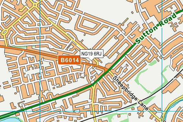 NG19 6RJ map - OS VectorMap District (Ordnance Survey) NG19 6RJ map - OS VectorMap District (Ordnance Survey)