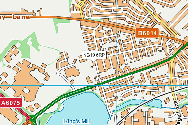 NG19 6RP map - OS VectorMap District (Ordnance Survey) NG19 6RP map - OS VectorMap District (Ordnance Survey)