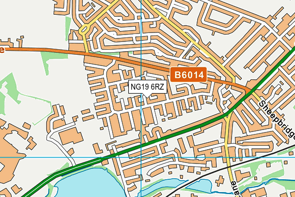 NG19 6RZ map - OS VectorMap District (Ordnance Survey) NG19 6RZ map - OS VectorMap District (Ordnance Survey)