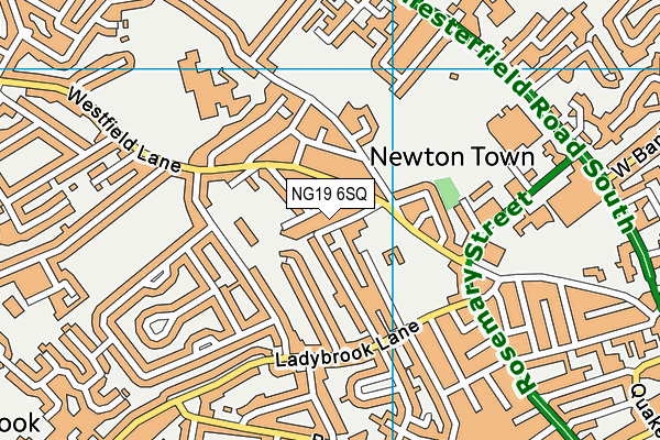 NG19 6SQ map - OS VectorMap District (Ordnance Survey) NG19 6SQ map - OS VectorMap District (Ordnance Survey)