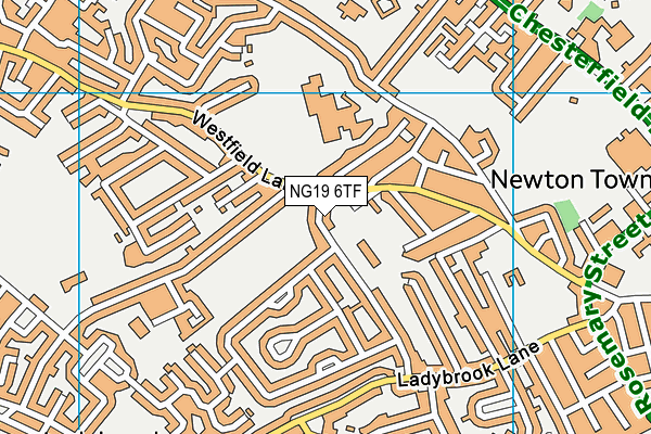 NG19 6TF map - OS VectorMap District (Ordnance Survey) NG19 6TF map - OS VectorMap District (Ordnance Survey)