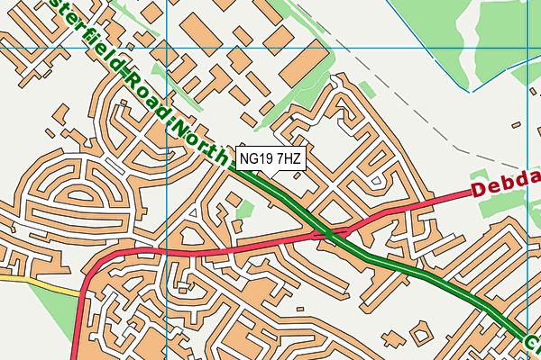 NG19 7HZ map - OS VectorMap District (Ordnance Survey) NG19 7HZ map - OS VectorMap District (Ordnance Survey)