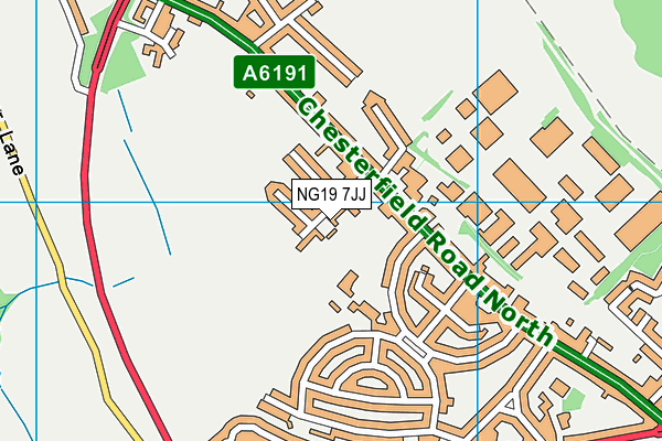 NG19 7JJ map - OS VectorMap District (Ordnance Survey) NG19 7JJ map - OS VectorMap District (Ordnance Survey)