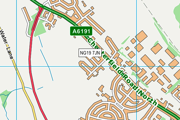 NG19 7JN map - OS VectorMap District (Ordnance Survey) NG19 7JN map - OS VectorMap District (Ordnance Survey)