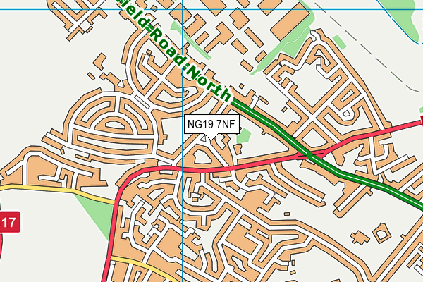 NG19 7NF map - OS VectorMap District (Ordnance Survey) NG19 7NF map - OS VectorMap District (Ordnance Survey)
