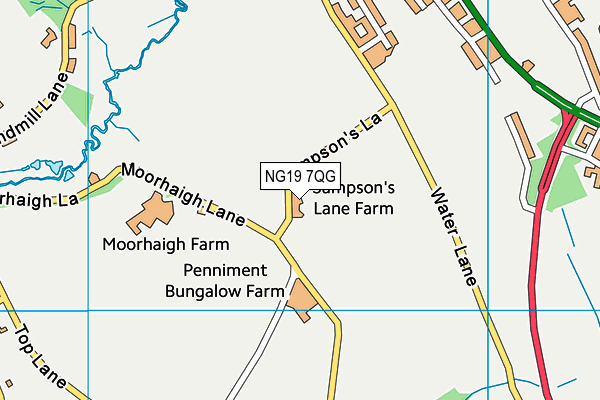 NG19 7QG map - OS VectorMap District (Ordnance Survey) NG19 7QG map - OS VectorMap District (Ordnance Survey)