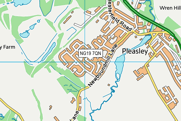 NG19 7QN map - OS VectorMap District (Ordnance Survey) NG19 7QN map - OS VectorMap District (Ordnance Survey)