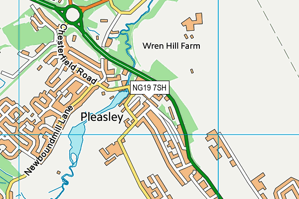 NG19 7SH map - OS VectorMap District (Ordnance Survey)