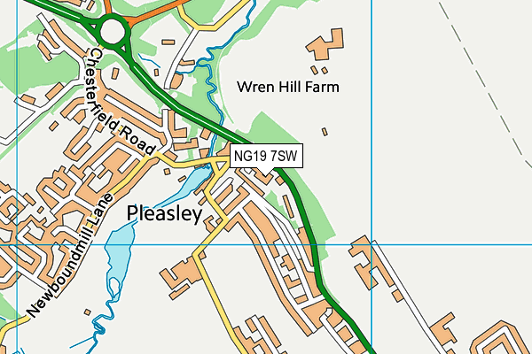 NG19 7SW map - OS VectorMap District (Ordnance Survey) NG19 7SW map - OS VectorMap District (Ordnance Survey)