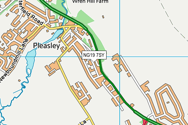NG19 7SY map - OS VectorMap District (Ordnance Survey) NG19 7SY map - OS VectorMap District (Ordnance Survey)