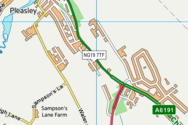 NG19 7TF map - OS VectorMap District (Ordnance Survey) NG19 7TF map - OS VectorMap District (Ordnance Survey)