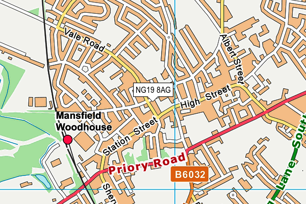 NG19 8AG map - OS VectorMap District (Ordnance Survey) NG19 8AG map - OS VectorMap District (Ordnance Survey)