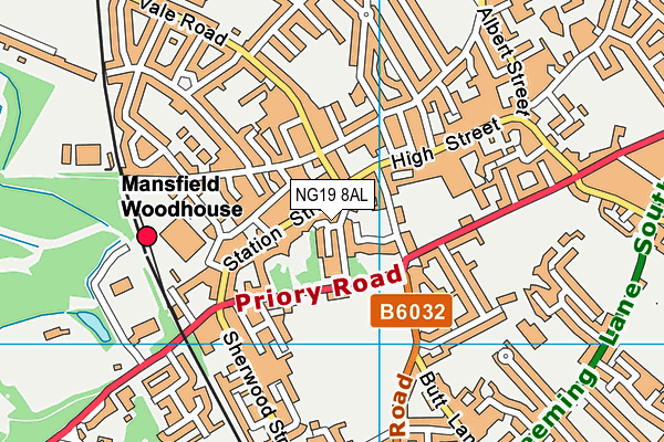 NG19 8AL map - OS VectorMap District (Ordnance Survey) NG19 8AL map - OS VectorMap District (Ordnance Survey)