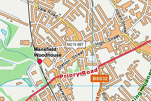NG19 8BT map - OS VectorMap District (Ordnance Survey) NG19 8BT map - OS VectorMap District (Ordnance Survey)
