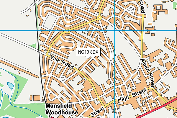 NG19 8DX map - OS VectorMap District (Ordnance Survey) NG19 8DX map - OS VectorMap District (Ordnance Survey)