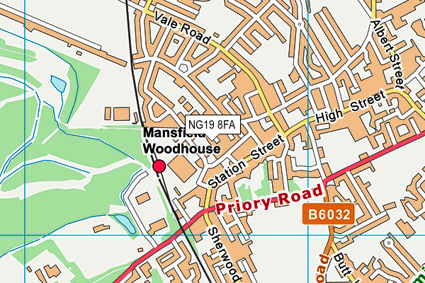 NG19 8FA map - OS VectorMap District (Ordnance Survey) NG19 8FA map - OS VectorMap District (Ordnance Survey)