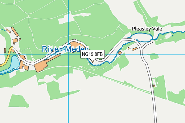 NG19 8FB map - OS VectorMap District (Ordnance Survey) NG19 8FB map - OS VectorMap District (Ordnance Survey)