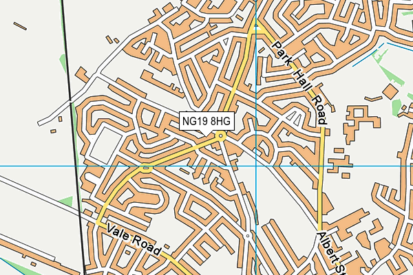 NG19 8HG map - OS VectorMap District (Ordnance Survey) NG19 8HG map - OS VectorMap District (Ordnance Survey)