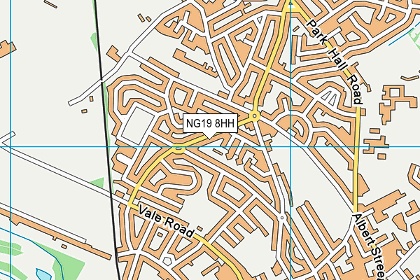 NG19 8HH map - OS VectorMap District (Ordnance Survey) NG19 8HH map - OS VectorMap District (Ordnance Survey)