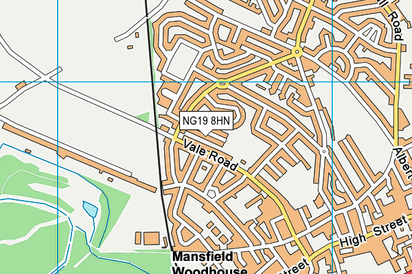 NG19 8HN map - OS VectorMap District (Ordnance Survey) NG19 8HN map - OS VectorMap District (Ordnance Survey)
