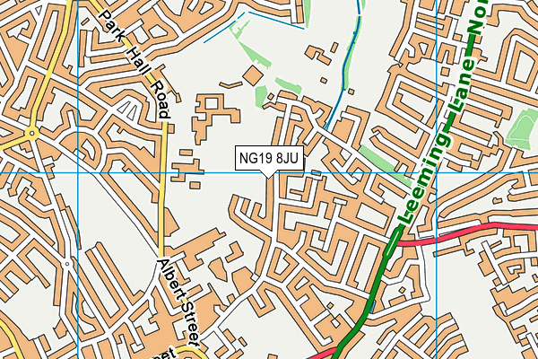 NG19 8JU map - OS VectorMap District (Ordnance Survey) NG19 8JU map - OS VectorMap District (Ordnance Survey)
