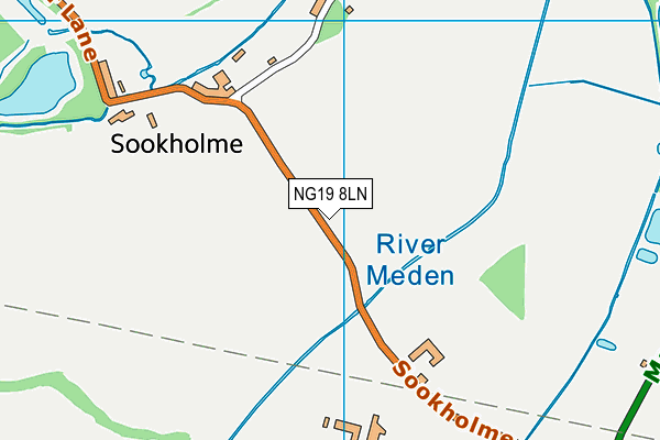 NG19 8LN map - OS VectorMap District (Ordnance Survey) NG19 8LN map - OS VectorMap District (Ordnance Survey)