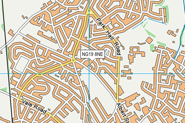 NG19 8NE map - OS VectorMap District (Ordnance Survey) NG19 8NE map - OS VectorMap District (Ordnance Survey)