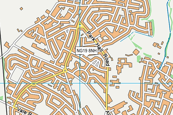 NG19 8NH map - OS VectorMap District (Ordnance Survey) NG19 8NH map - OS VectorMap District (Ordnance Survey)