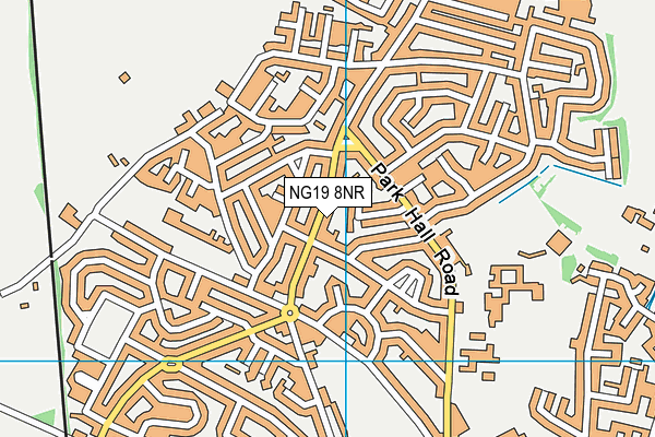 NG19 8NR map - OS VectorMap District (Ordnance Survey) NG19 8NR map - OS VectorMap District (Ordnance Survey)