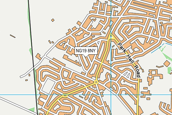 NG19 8NY map - OS VectorMap District (Ordnance Survey) NG19 8NY map - OS VectorMap District (Ordnance Survey)