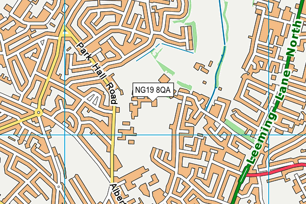 NG19 8QA map - OS VectorMap District (Ordnance Survey) NG19 8QA map - OS VectorMap District (Ordnance Survey)
