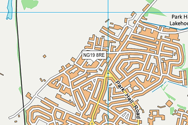 NG19 8RE map - OS VectorMap District (Ordnance Survey) NG19 8RE map - OS VectorMap District (Ordnance Survey)
