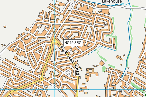 NG19 8RG map - OS VectorMap District (Ordnance Survey) NG19 8RG map - OS VectorMap District (Ordnance Survey)