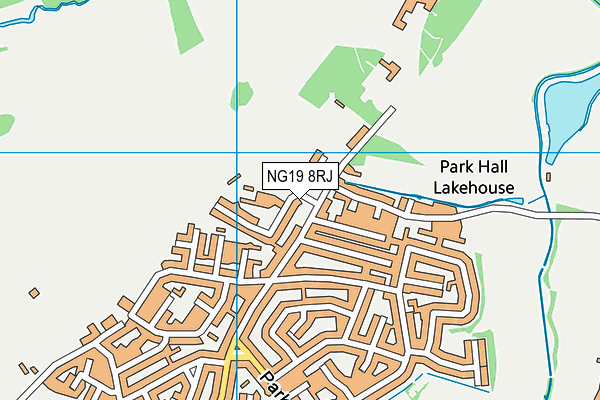 NG19 8RJ map - OS VectorMap District (Ordnance Survey) NG19 8RJ map - OS VectorMap District (Ordnance Survey)