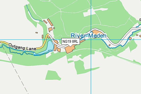 NG19 8RL map - OS VectorMap District (Ordnance Survey) NG19 8RL map - OS VectorMap District (Ordnance Survey)