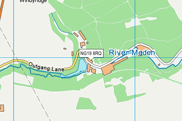 NG19 8RQ map - OS VectorMap District (Ordnance Survey) NG19 8RQ map - OS VectorMap District (Ordnance Survey)