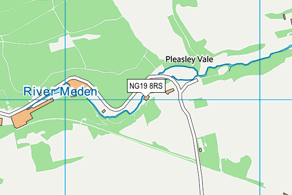 NG19 8RS map - OS VectorMap District (Ordnance Survey) NG19 8RS map - OS VectorMap District (Ordnance Survey)
