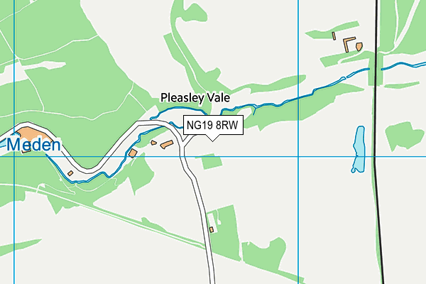 NG19 8RW map - OS VectorMap District (Ordnance Survey) NG19 8RW map - OS VectorMap District (Ordnance Survey)