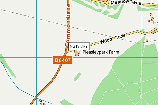 NG19 8RY map - OS VectorMap District (Ordnance Survey) NG19 8RY map - OS VectorMap District (Ordnance Survey)