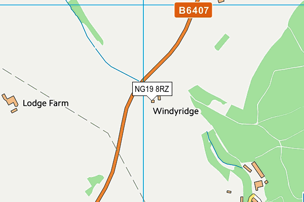 NG19 8RZ map - OS VectorMap District (Ordnance Survey) NG19 8RZ map - OS VectorMap District (Ordnance Survey)