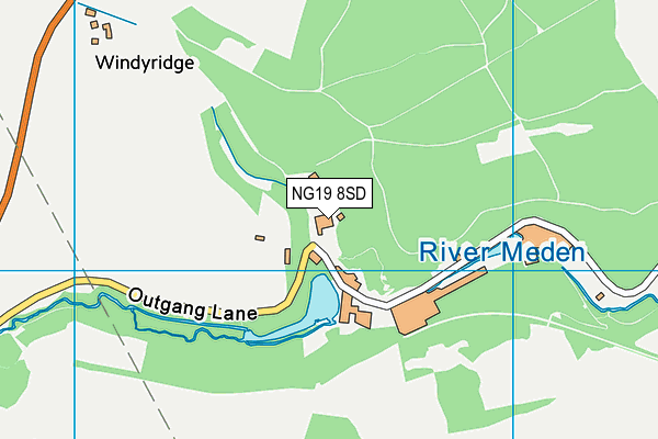 NG19 8SD map - OS VectorMap District (Ordnance Survey) NG19 8SD map - OS VectorMap District (Ordnance Survey)