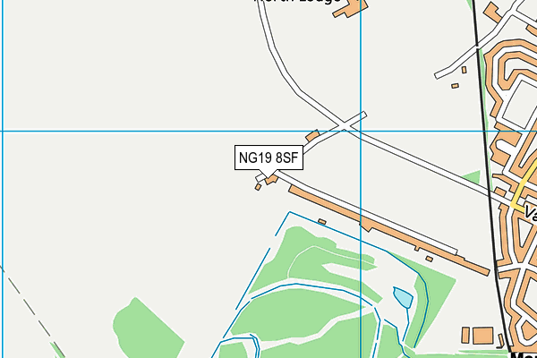 NG19 8SF map - OS VectorMap District (Ordnance Survey) NG19 8SF map - OS VectorMap District (Ordnance Survey)